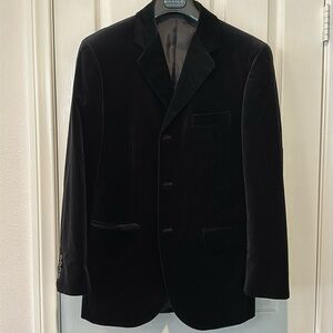 Material London velour blazer